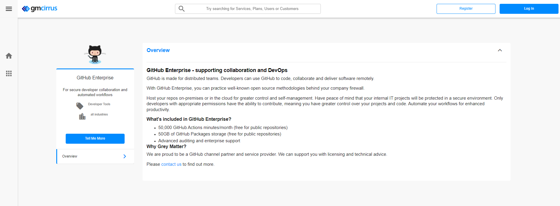 GitHub GMCirrus Buy GitHub on GMCirrus